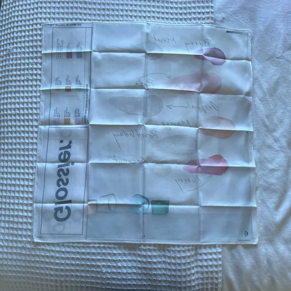 Glossier Limitied Edition Balm Dot Com Scarf